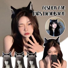 Lolita Faux Fur Cat Wolf Fox Ears Plush Sweet Headband Animal Party Cosplay Prop