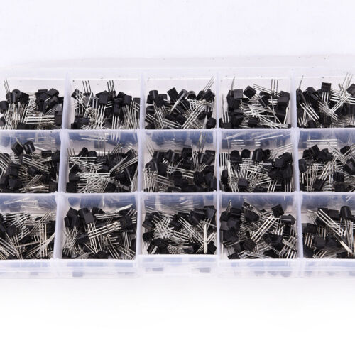 TO-92 Assortment NPN PNP DIY kit 15 value 600pcs Transistor - Picture 2 of 4