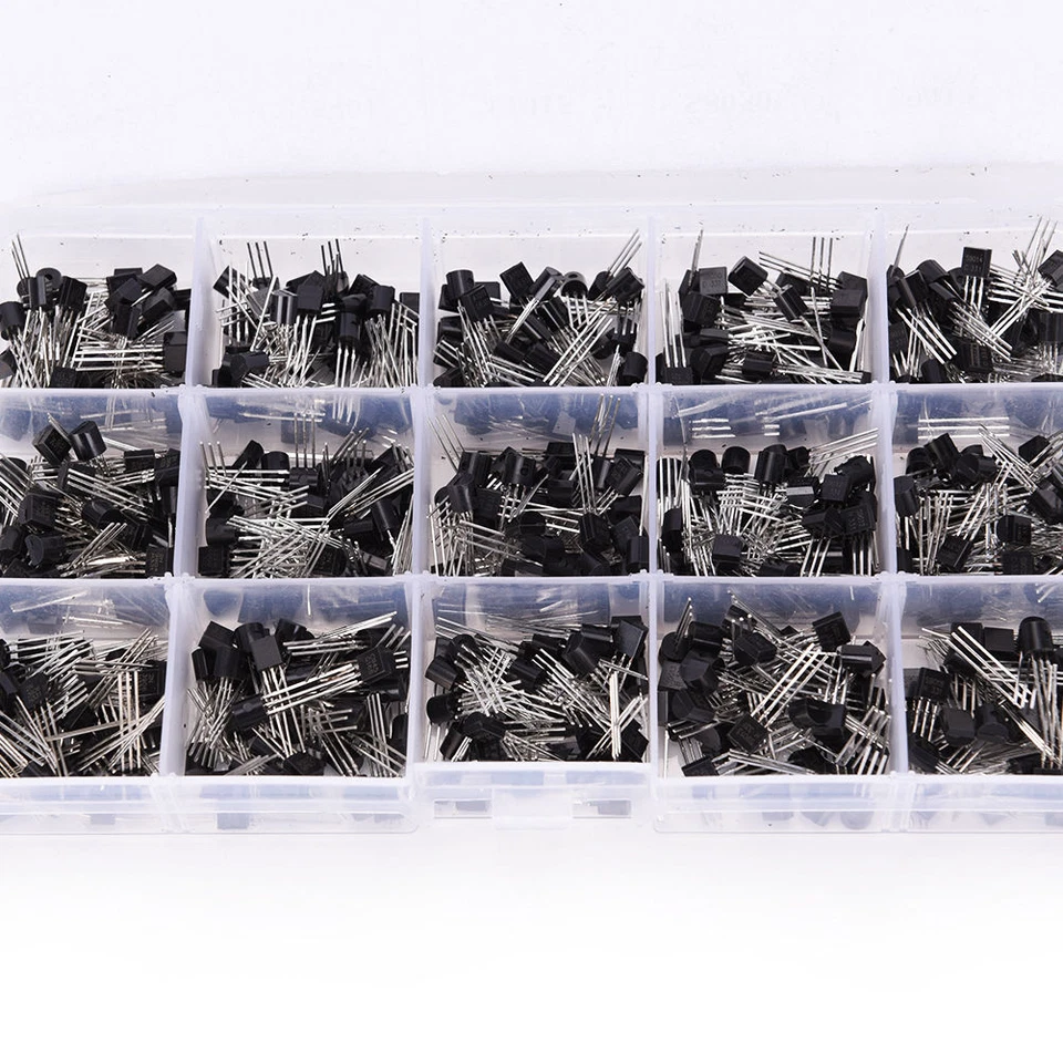 TO-92 Assortment NPN PNP DIY kit 15 value 600pcs Transistor  - Image 2 of 4