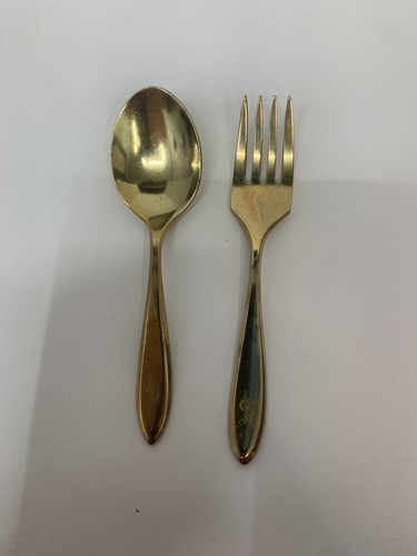durilyte Messing Gabel und Löffel 4,5"