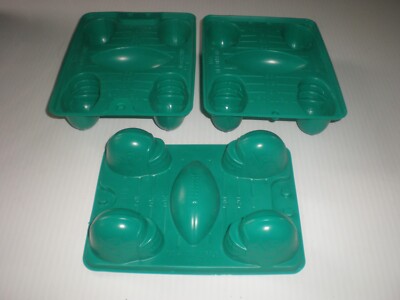 3 Jello Jigglers Football & Helmet Molds 5 Shapes in Each for Super Bowl