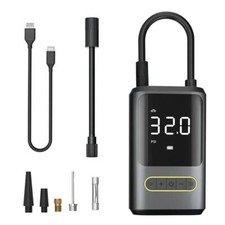 Digital Battery Compressor Power Bank 10bar Pressure Gauge LED Powerful + Adapter 