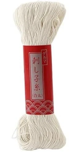 OLYMPUS Sashiko Japanese Embroidery Thread 100m Daruma Yokota 2 Ecru Ivory Natural White