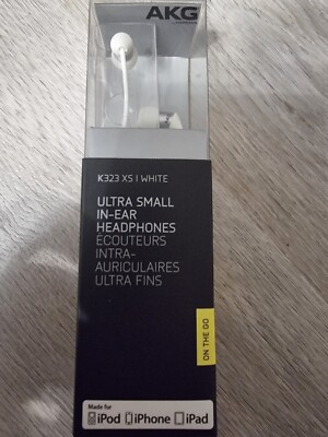 AKG K323 XS White Kopfhörer Ultra Small In-Ear Headphones NEU IPhone by Harman