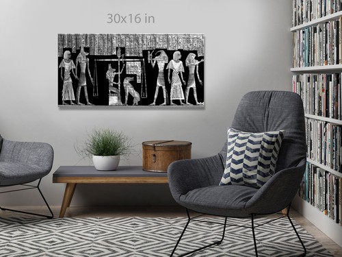 Papyrus Egyptian Ancient Civilization Panoramic Canvas Wall Art Picture Print - 第 13/18 張圖片