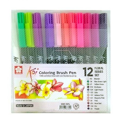 Sakura Koi Colouring Brush Pen | 12 Colour Set | Arts Craft Colour Pens - Picture 5 of 15