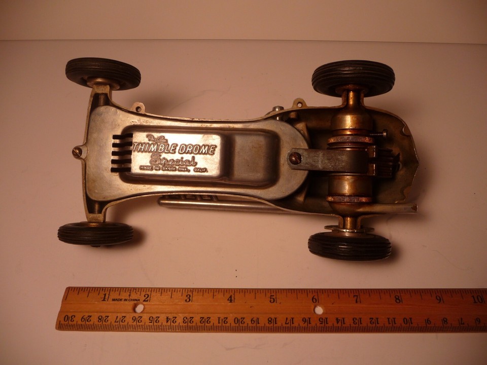 Vintage Roy Cox Thimble Drome Special Midget Racer Toy Tether Race Car