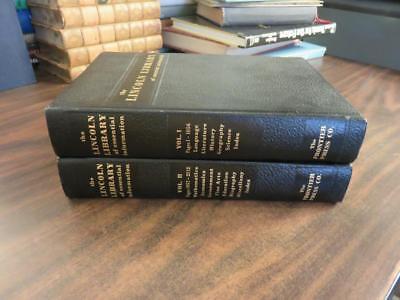 The Lincoln Library of Essential information in 2 Volumes Frontier