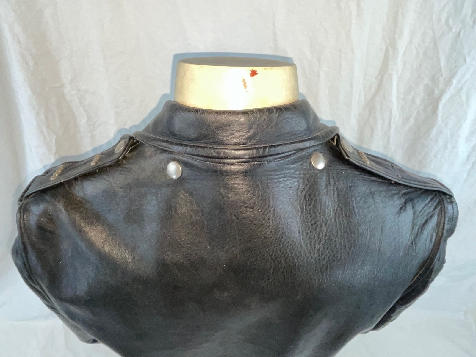 VTG 50S CLEAN 42 HARLEY DAVIDSON MOTORCYCLE HORSEHIDE LEATHER CYCLE CHAMP JACKET image 8