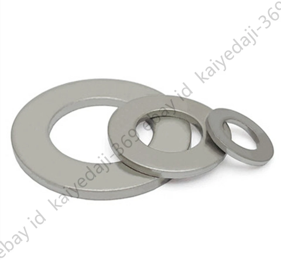 Rondelle plate métrique en titane M2 M2.5 M3 M4 M6 M8 M10 M12 M14 M16 M18 - M24 - Photo 2/4