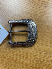 Silver Tone Pin Style Belt Buckle