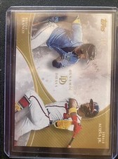 Ronald Acuna and Wander Franco Gold 2023 Topps Dynamic Duals SP RAYS BRAVES #1/1