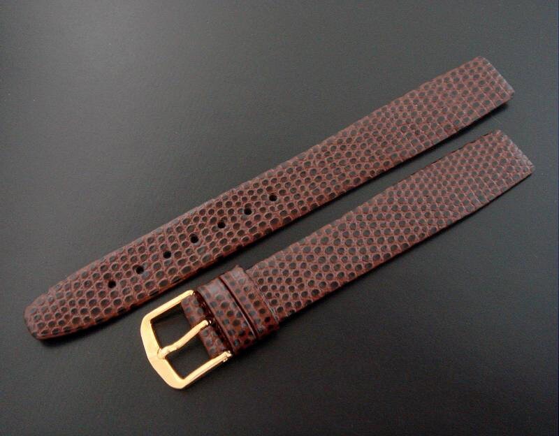 Vintage Hirsch Chocolate Pebble Grain 16mm Open-Ended Men’s Watch Strap