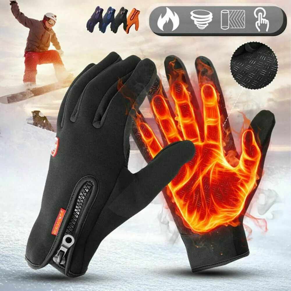 Thermal Windproof Waterproof Winter Gloves Touch Screen Warm Mittens Men XL  L M