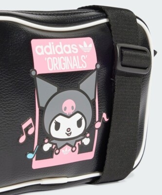 Adidas Originals x Hello Kitty Kuromi Small Item Bag Black Zip
