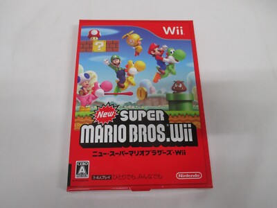 Nintendo Wii -- New SUPER MARIO BROS. Wii -- JAPAN Game Nintendo