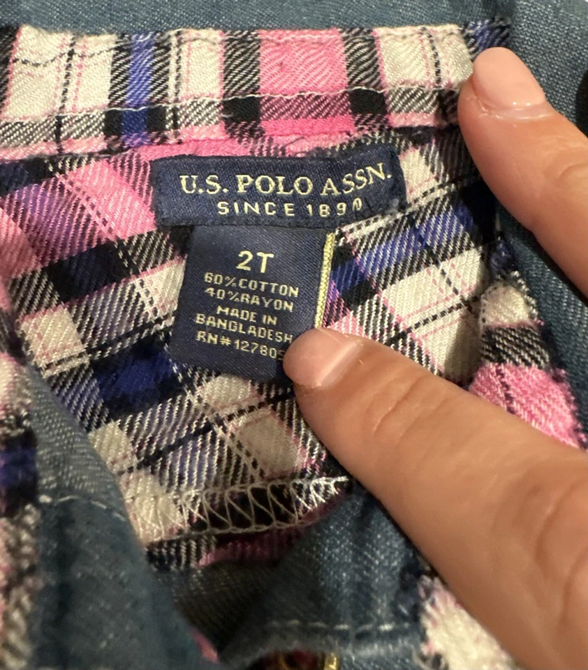 U.S. Polo Association Toddler Girls Dress 2T NWT - Image 3 of 4