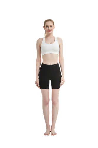 Women’s Cotton Spandex Athletic Yoga Gym Bike Shorts - Made in USA - Picture 6 of 38