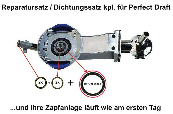 Reparatursatz, Dichtung komplett f. Perfect Draft Zapfanlagen - Bild 4 von 4