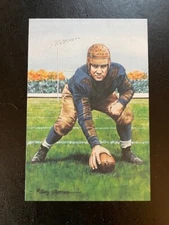George Trafton Bears unsigned Goal Line Art Card in Toploader