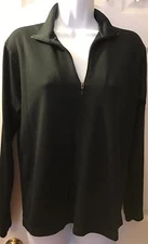 MARMOT 1/4 Zip Black Shirt Long Sleeve Base Layer Top Hike Camp Blouse Sz M