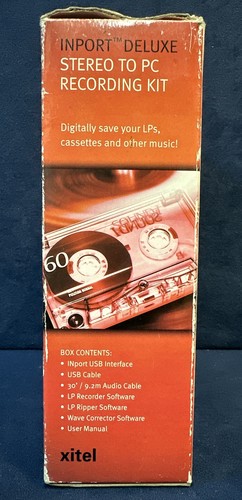XiteI Inport Deluxe Software Record From Your Stereo To Your Computer New - Picture 3 of 5
