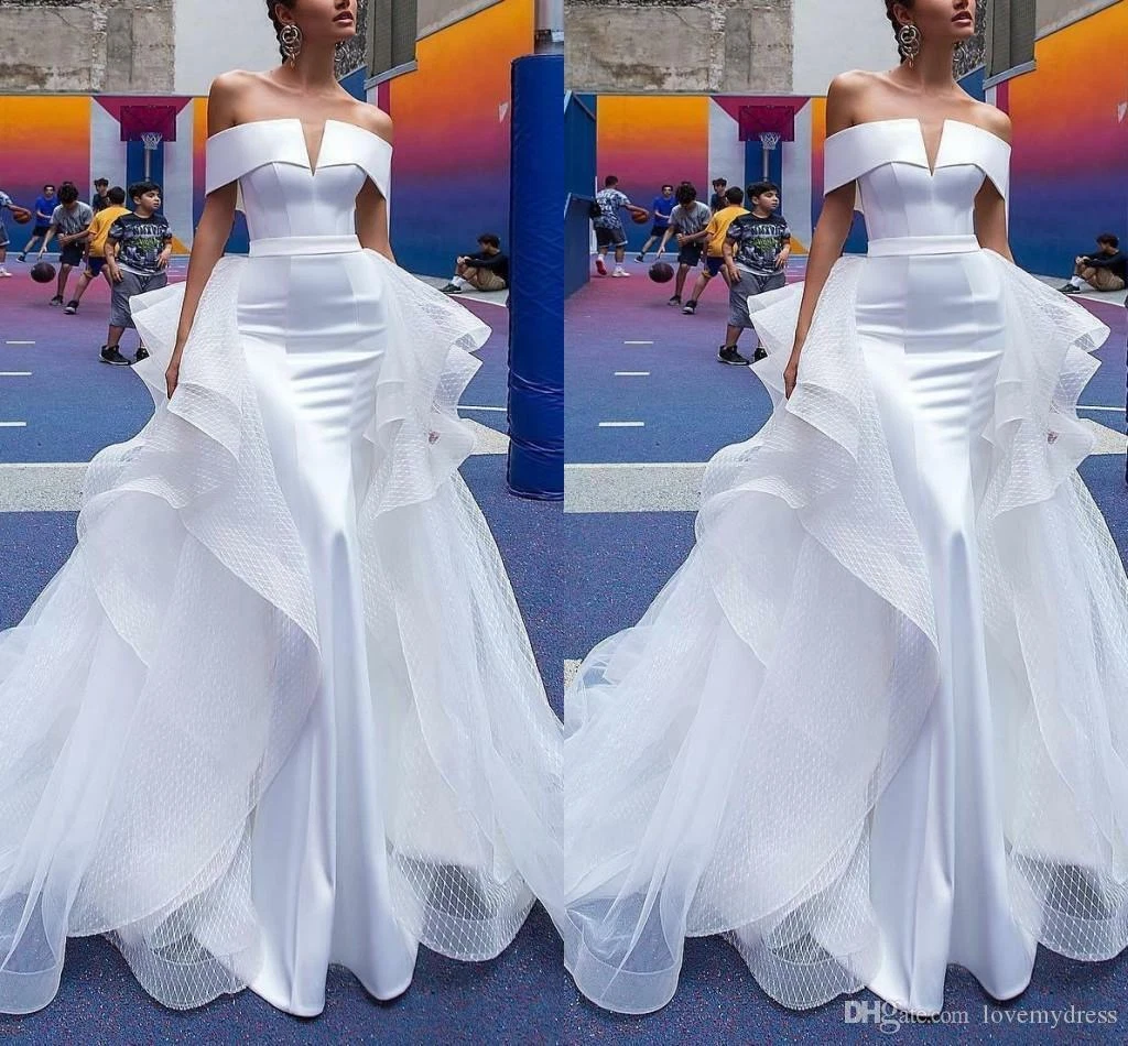 Berta off the shoulder wedding dress clearance
