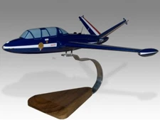 Fouga Magister CM-170 French Air Force Desk Wood Airplane Model Large Scale 1/32