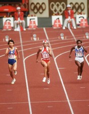 Ya Li Chen of Taiwan Florence Griffith Joyner USA Patricia Girard - Old Photo