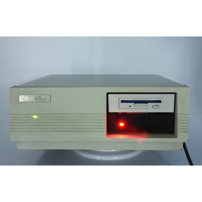 VINTAGE Zenith Data Systems ZDF-2225-BK Desktop Computer Floppy Drives Powers On