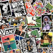 Lote de 100 PIEZAS Vans Monopatín Pegatinas Bomba Vinilo Laptop Equipaje Calcomanías Paquete Genial