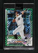2021 Bowman Chrome X Prospects Green X-Fractor 5/31 Cristian Santana 0u17