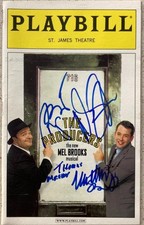 Signed Playbill The Producers Nathan Lane Matthew Broderick Roger Bart +1 2001 Signed Playbill The Producers Nathan Lane Matthew Broderick Roger Bart +1 2001