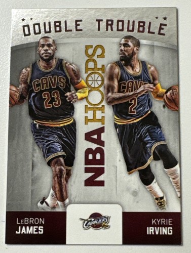 Lebron James, Kyrie Irving #2 — 2015 Panini Hoops Double Trouble basketball card