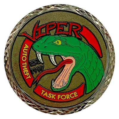 #ad VIPER Las Vegas Metro Police LVMPD Challenge Coin Auto Theft Task Force Snake $39.99