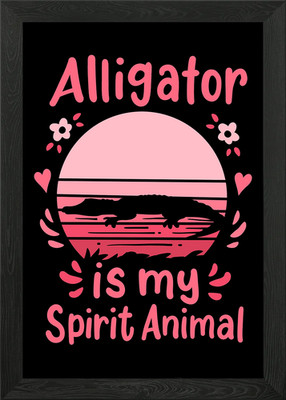 Alligator Geist Tier gerahmtes Wandbild Poster Leinwanddruck Bild