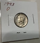 1943d Mercury Silver Dime Almost Uncirculated Beauty