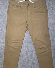 Lululemon ABC Pants Mens 34/30 Khaki 5 Pocket Stretch Casual Tech Golf Chino