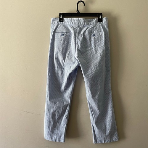 Polo Ralph Lauren Size 10 Cotton/Spandex Blue White Gingham Straight Leg Pant - Bild 2 von 6