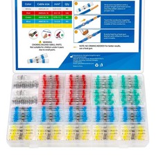 Heat Shrink Wire Connectors Kit, Solder Seal Wire Connectors Waterproof Butt ...