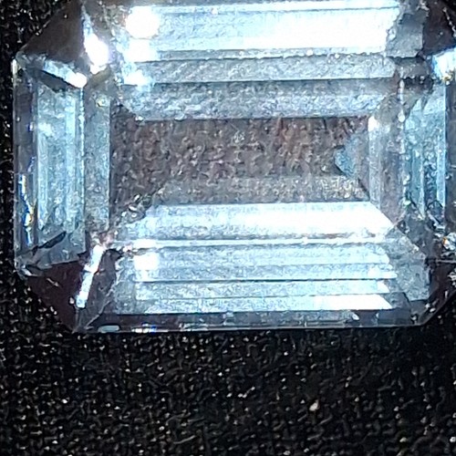 Aquamarine Blue Emerald Cut LooseGemstone, 1 Piece 19 Carats 3.8grams