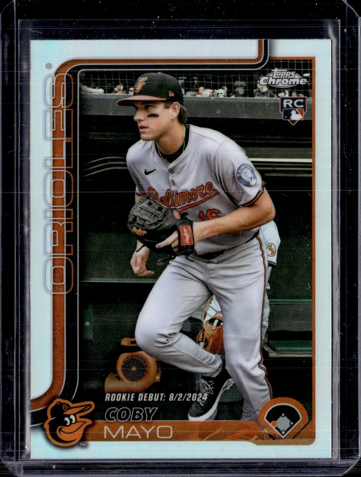 2025 Topps Chrome Update #USC94 Coby Mayo Rookie Debut Refractor (50P)