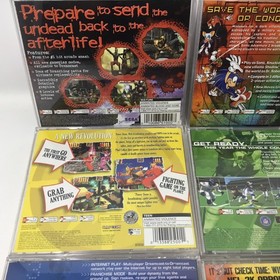 Sega Dreamcast Scratched Untested Lot Of 11 Games Sonic Adventures 1 & 2 NBA NFL