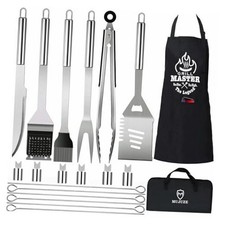 Grilling Accessories,20pcs BBQ Accessories Set,Steel BBQ Tools for Stainless