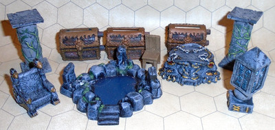 Mage Knight Dungeons: Artifacts, Magic, Treasure Lot (x10) Wizkids D&D Scenery
