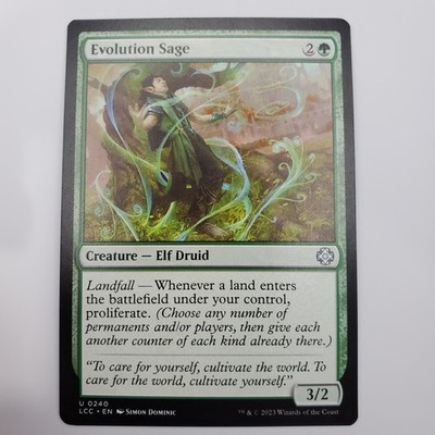 Evolution Sage U 240 Non-Foil MTG Commander: The Lost Caverns of Ixalan Magic