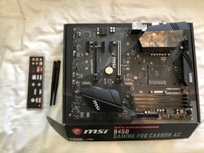MSI B450 GAMING PRO CARBON AC Motherboard - Wi-Fi, AM4 - VGA Red Light