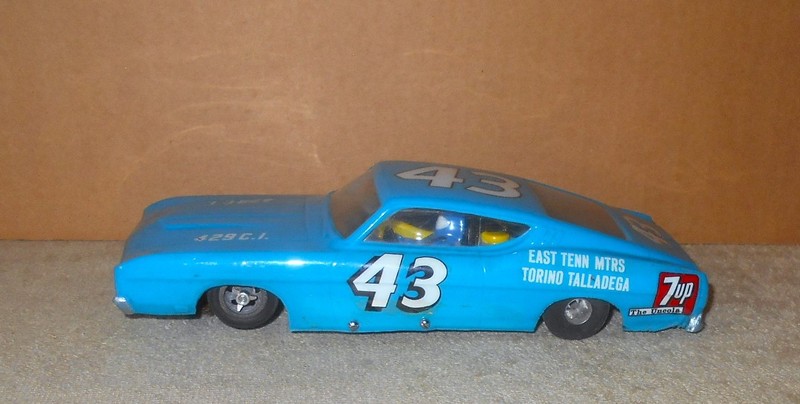 Vintage 60s/70s Richard Petty Torino Stocker 1:24 Slot Car   WORKS
