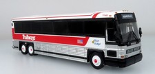 Autobús Diecast Trailways-MCI D4000 Escala 1/87-Escala HO Réplicas Icónicas Nuevo En Caja