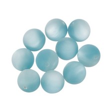 10 Pcs Acrylic Round Beads, 16mm Loose Beads for Jewelry Making, Blue